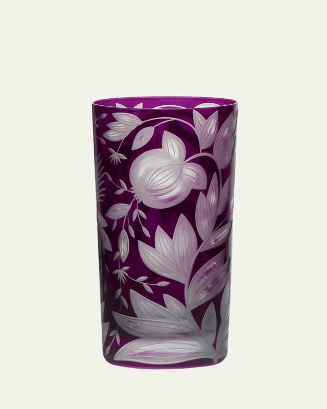 Verdure Purple Crystal Highball Glass, 17.5 oz.